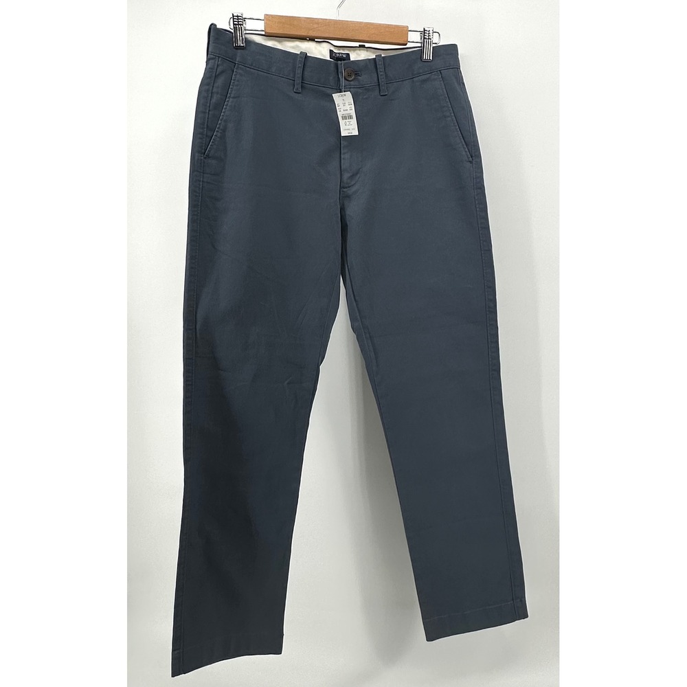 NEW J.Crew Flex Straight Chino Pants Mens 30x30 Blue - Picture 2 of 14